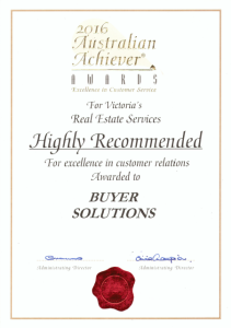 Australian Achiever Awards - Highly Recommended - Buyer Solutions Scores 96.29% for Customer Satisfaction